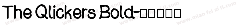The Qlickers Bold字体转换